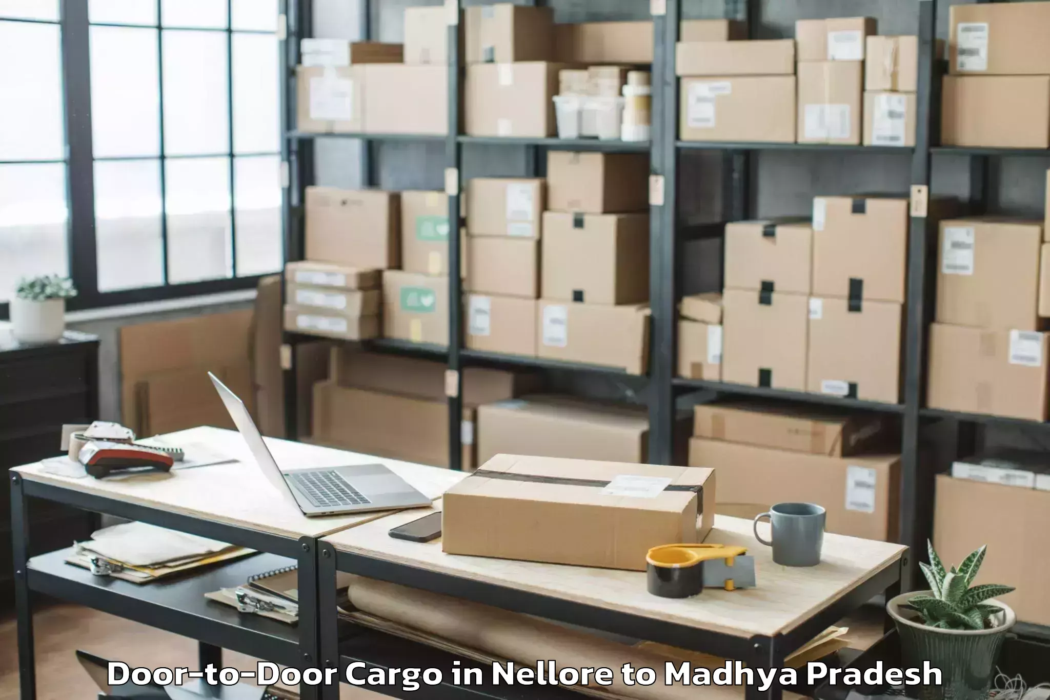 Top Nellore to Dewas Door To Door Cargo Available